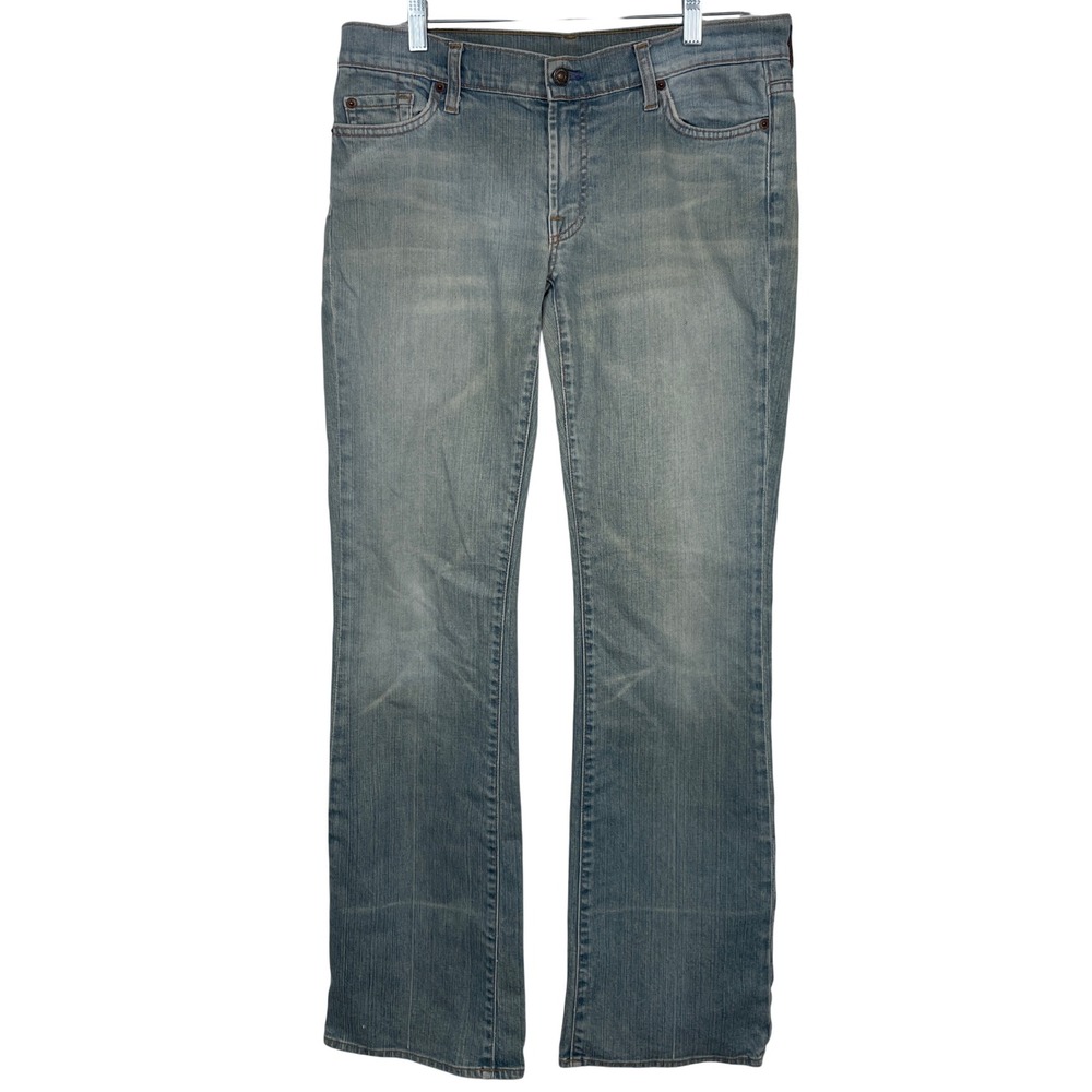 7 For All Mankind Bootcut Jeans Light Wash Denim Women Size 31